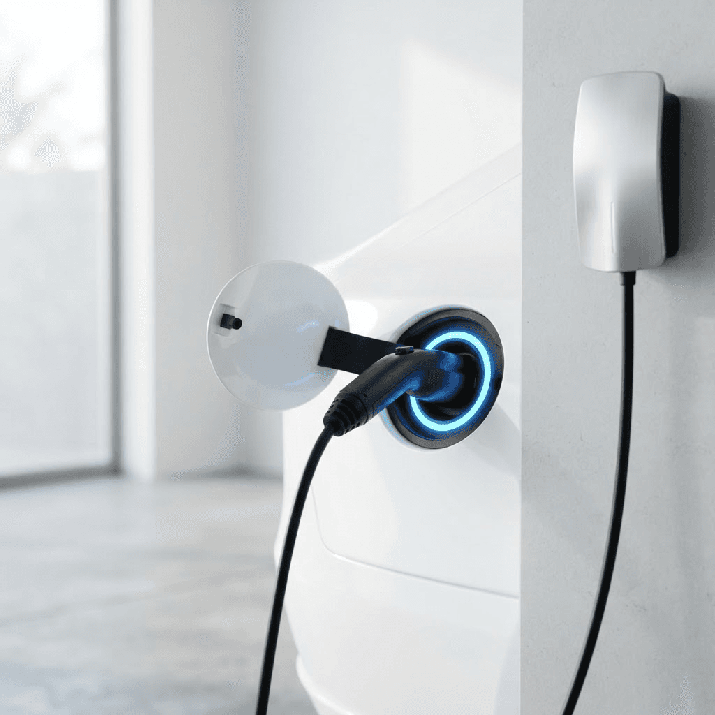Elektroauto bei der Werkstattinspektion